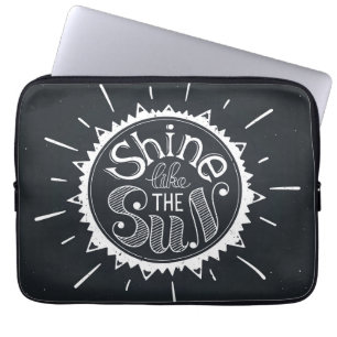 Schijn als de zon laptop sleeve