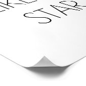 SCHIJN ALS EEN STAR - Minimalistisch Poster (Hoek)