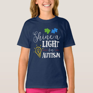 Schijn een licht op autisme t-shirt