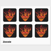 Schijn het licht vierkante sticker (Vel)