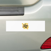Schijn op graffiti bumpersticker (Op auto)