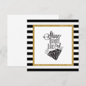 Schijnbaar helder als een diamantKaart (Voorkant / Achterkant)