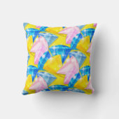 Schijnbaar-helder-diamant-blauw-Sierkussen Kussen (Achterkant)