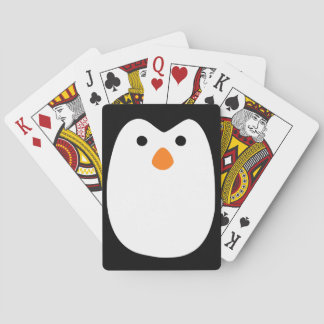 Schijnbare pinguïn met aangenaam schattige speelka speelkaarten