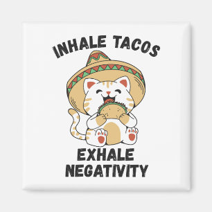 Schijnbare taco's laten negativiteit zien magneet