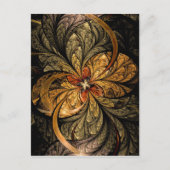 Schijnende bladeren Fractale kunst Briefkaart (Voorkant)