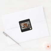 Schijnwerper Vierkante Sticker (Envelop)