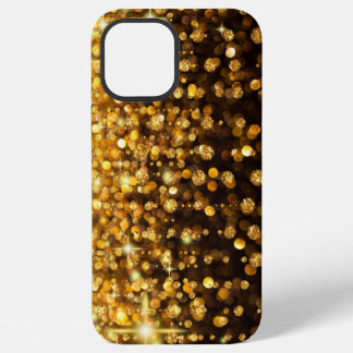 schijnwerpers, decoratie, stenen, achtergrond, gou iPhone 12 pro max hoesje