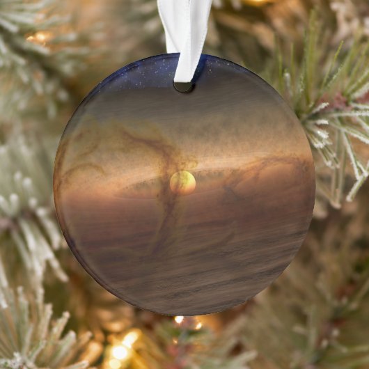 Schijven van planeetvormend materiaal met cirkelen ornament (Boom)