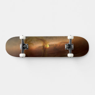 Schijven van planeetvormend materiaal met cirkelen skateboard