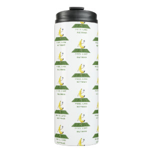 Schil als een Kampioen Grappige Banaan Voetbal Maa Thermosbeker