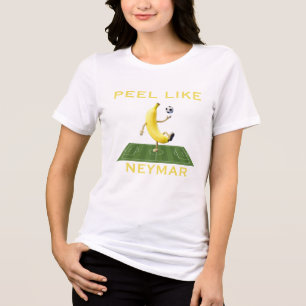 Schil als een Kampioen Grappige Banaan Voetbal Maa Tri-Blend Shirt