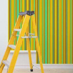 Schil en stick behang midden-eeuw gestreept