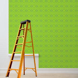 Schil en stok groen diamant grafisch patroon behang