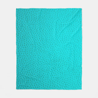 Schil met turkooisleder fleece deken