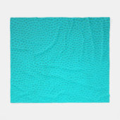 Schil met turkooisleder fleece deken (Voorkant (Horizontaal))