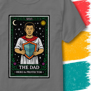 Schild Dragende Vader Mystieke Tarot Illustratie T-shirt