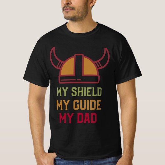 Schild, Gids, Papa : Viking T-shirt (Voorkant)