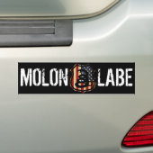schild, MOLON, LABE Bumpersticker (Op auto)