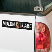 schild, MOLON, LABE Bumpersticker (Op Truck)