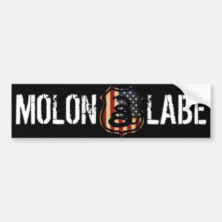 schild, MOLON, LABE Bumpersticker
