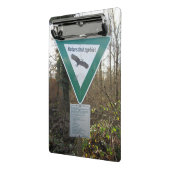 Schild Naturschutzgebiet Mini Klembord (Angled2)