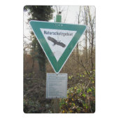 Schild Naturschutzgebiet Mini Klembord (Achterkant)
