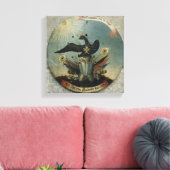 Schild van een Pruisisch officier, 1764 Canvas Afdruk (Insitu (Woonkamer))