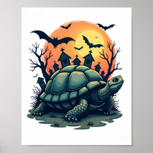 Schild van Schreeuw Schildpad Poster