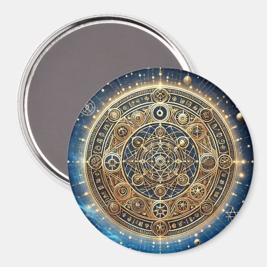 Schild van Warding Protection Sigil door ej goud Magneet (Voorkant / Achterkant)