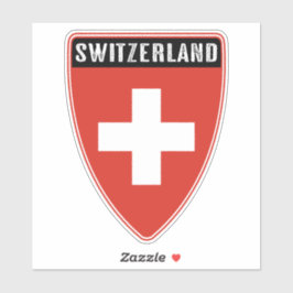 Schild van Zwitserland Sticker