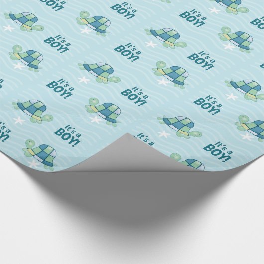 Schildbaai Het is een JONGE Wrapping Papier (Hoek)