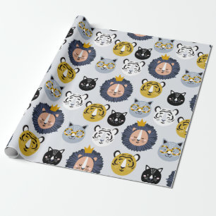 Schildbaar naadloos patroon met met de hand getrok cadeaupapier