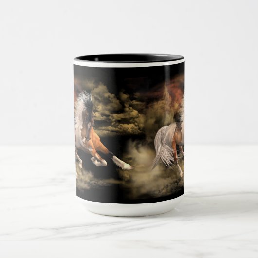 Schildbare zwarte 15 oz Mok, kleur en stijl Mok (Midden)