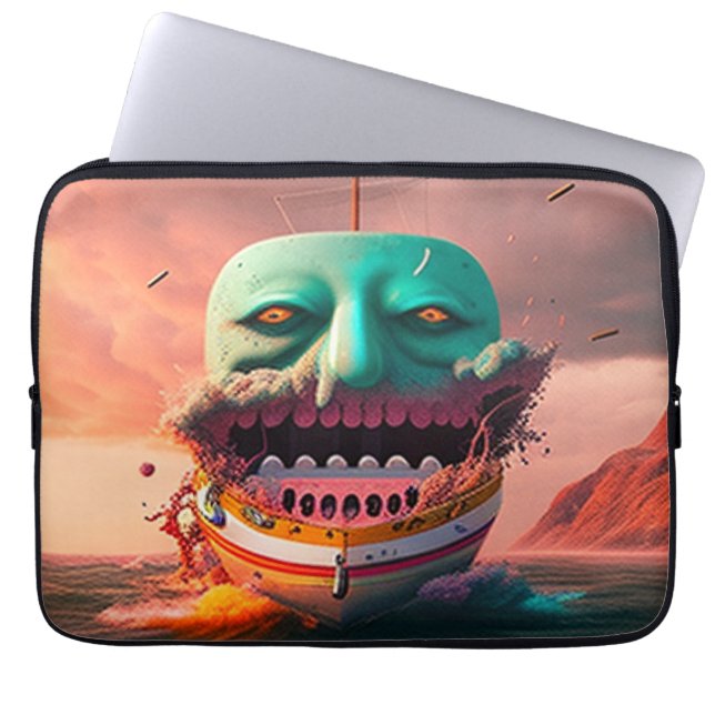 Schildboot Laptop Sleeve (Voorkant)