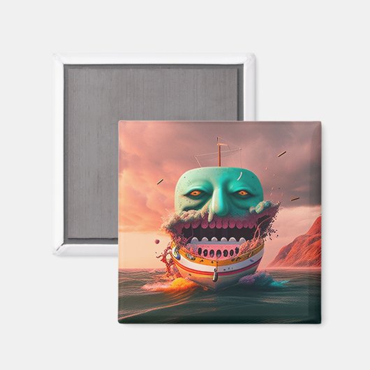 Schildboot Magneet (Voorkant / Achterkant)