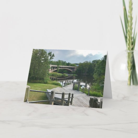 Schilder Boardwalk Blank Wenskaart Kaart (Voorkant)