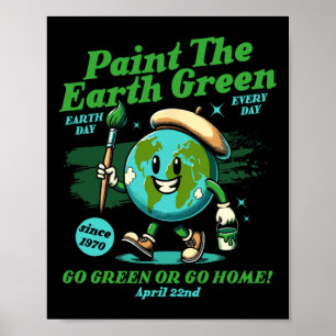 Schilder de Aarde Groene Eco-vriendelijke Bewustzi Poster