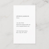 Schilder & Decorateur Minimaal Houtskool Grijs Wit Visitekaartje (Achterkant)