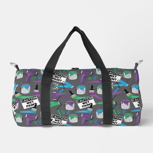 Schilder Decorator Tradesman Patterned Monogram Plunjezak (Voorkant)