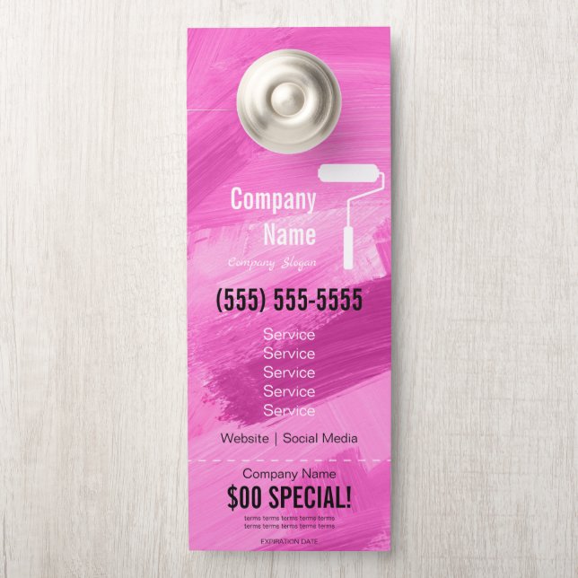Schilder deur hanger (Op knop)