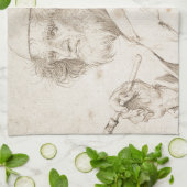 Schilder en connoisseur door Pieter Bruegel Theedoek (Gevouwen)