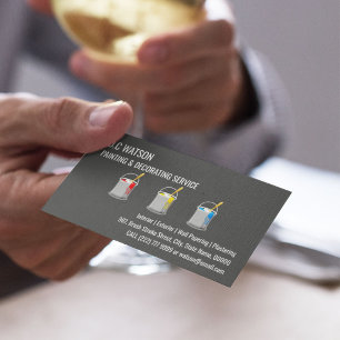 Schilder en decorator Binnenzijde en Buiten Visitekaartje