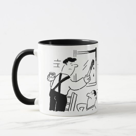 Schilder en Decorator Cartoon Mok (Links)