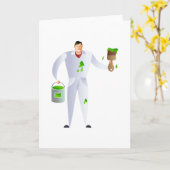 Schilder en decorator kaart (Gele Bloem)