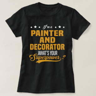 Schilder en decorator t-shirt