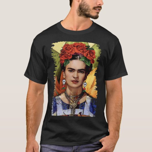 Schilder Frida Kahlo schilder voor fans Hoofdzaak T-shirt (Voorkant)