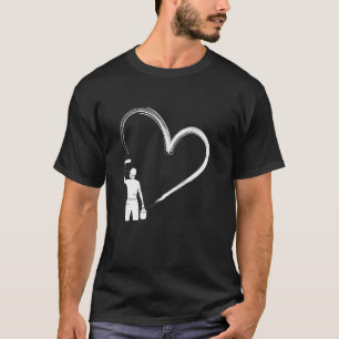 Schilder Hartslag Kunst Liefde Creatie T-shirt