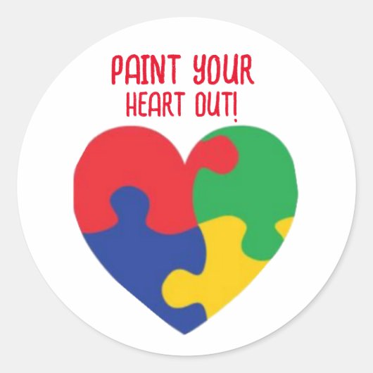 Schilder je hart eruit! Stickers (Voorkant)