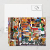 schilder je leven! briefkaart (Voorkant / Achterkant)